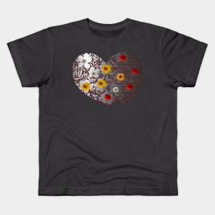 Flowers heart Kids T-Shirt